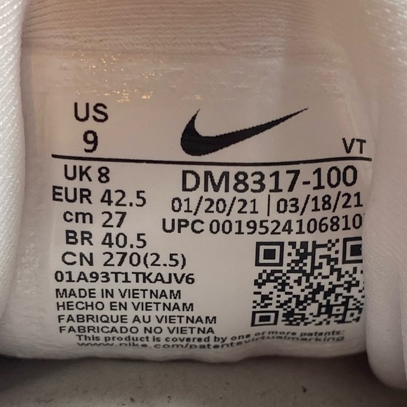 Nike Air Vapormax Plus Coconut Milk Blue Sneakers DM8317-100 Men’s Size 9 - Picture 10 of 11